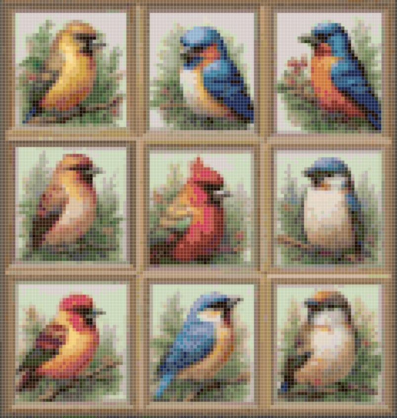 Bird Photo Day Downloadable Cross Stitch Pattern