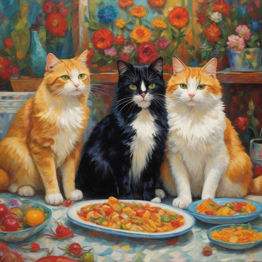 Cat Trio Downloadable Cross Stitch Pattern