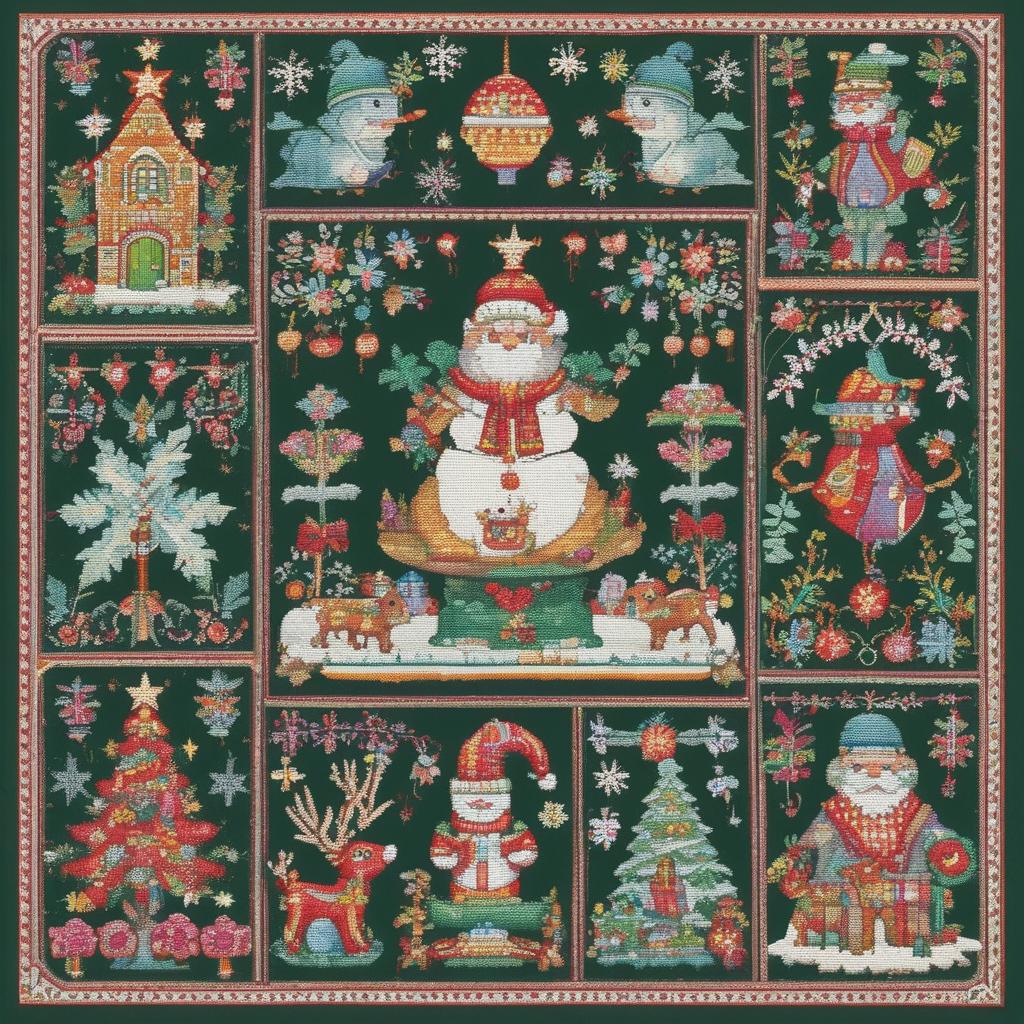 Christmas Spirit Downloadable Cross Stitch Pattern