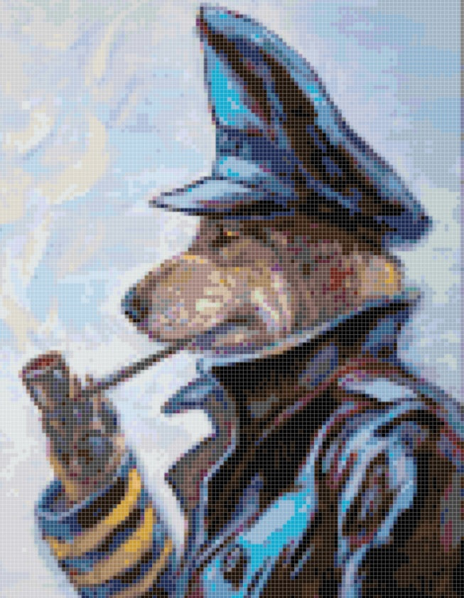 Seawolf Downloadable Cross Stitch Pattern