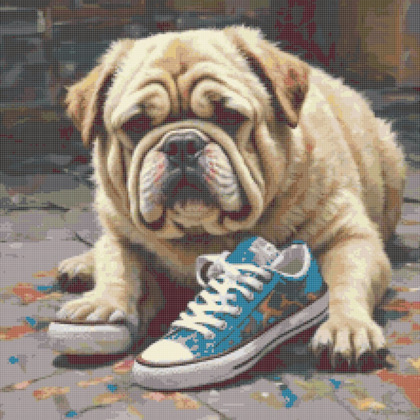 Shoe Breakfast Downloadable Cross Stitch Pattern